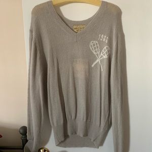 NWT Wildfox gray tennis sweater
